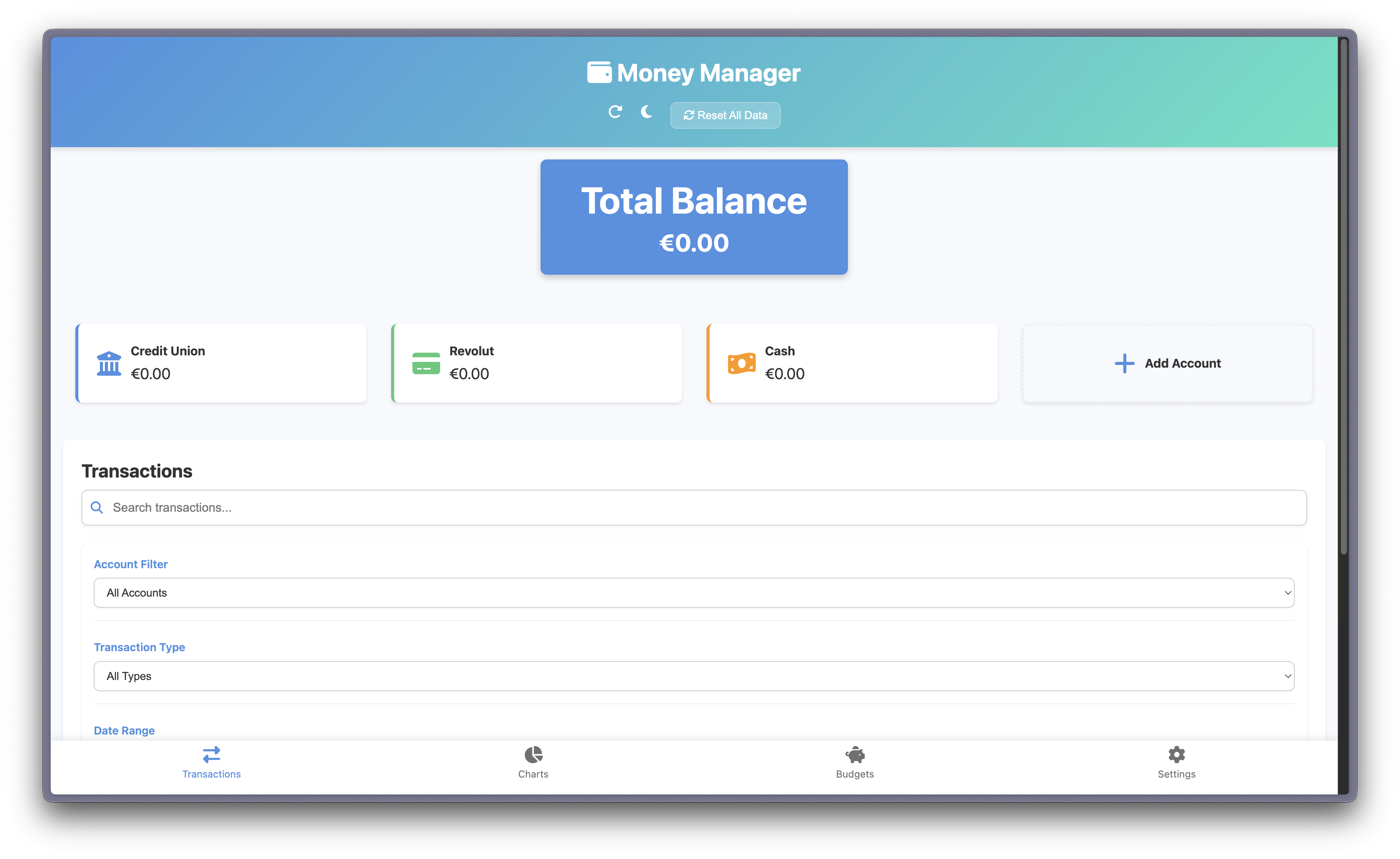 Money Manager App