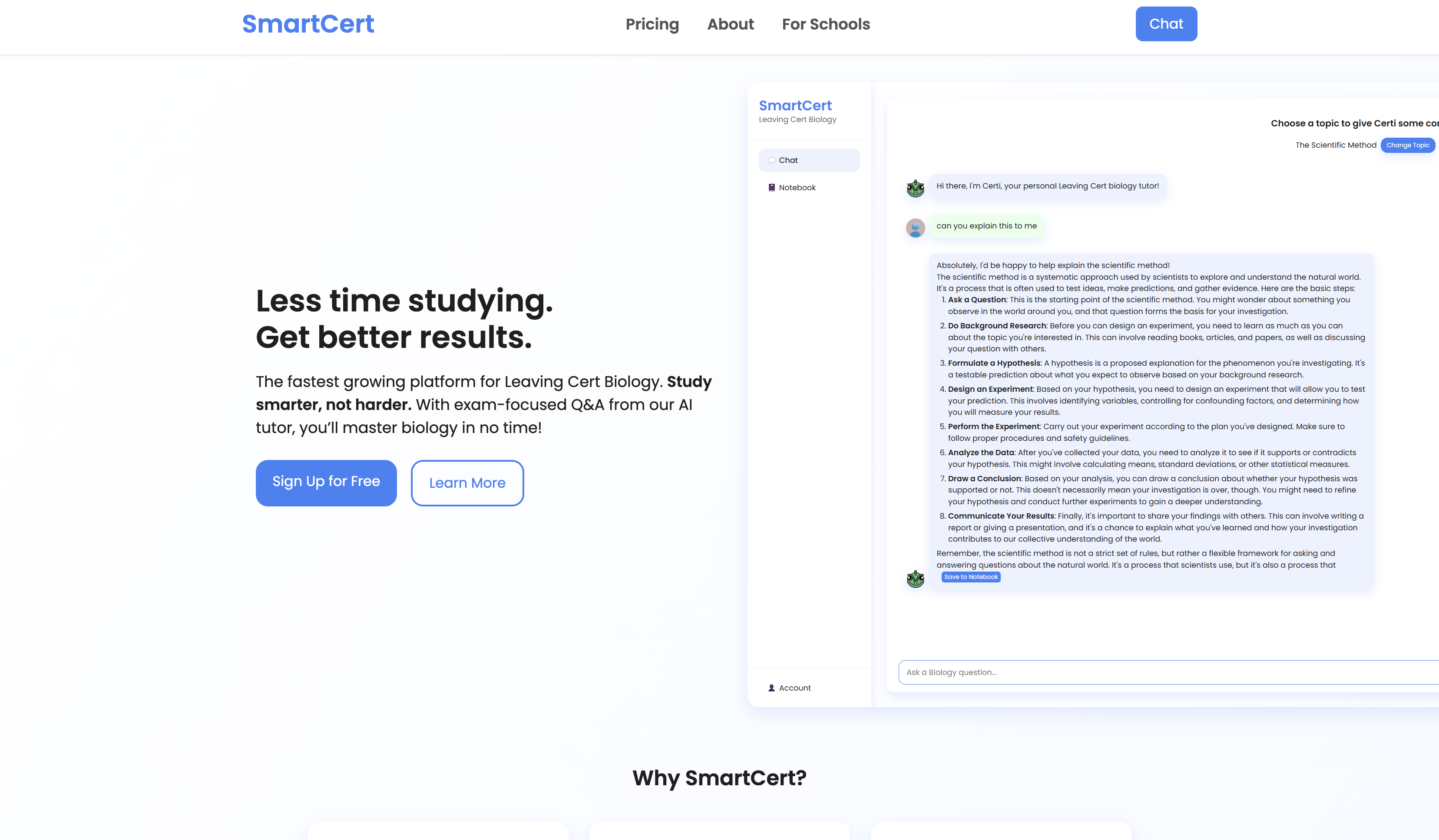 SmartCert platform preview